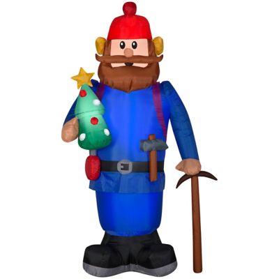 Gemmy Airblown Inflatable Yukon Cornelius with Tree