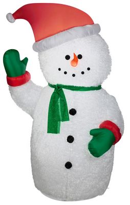 Gemmy 6 ft. Outdoor Mixed Media Snowman Inflatable Christmas Decoration