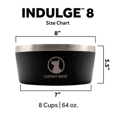 Image showing  Double Wall Non Slip Stainless Steel Dog Bowl, 8 Cups, 1-Pack