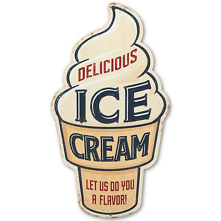 Open Road Brands Ice Cream Metal Sign, 20 in. x 11 in. at Tractor Supply Co.