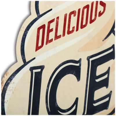 Image showing  Ice Cream Metal Sign, 20 in. x 11 in.