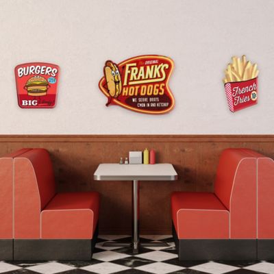 Image showing  Frank's Hot Dogs Metal Sign, 25 in. x 19 in.