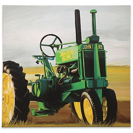 John Deere Tractor Gallery Wrapped Canvas Wall Decor, 23 in. x 23 in. x 1 in.