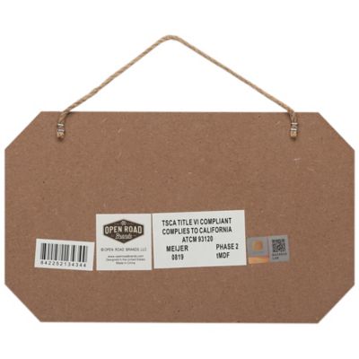 Image showing  I Like My Tractors Green and Yellow Hanging Wood Wall Decor, 8.25 in. x 5.5 in. x 0.25 in.