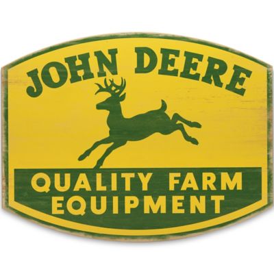 John Deere Quality Farm Equipment Wood Wall Decor, 19.5 in. x 13 in.