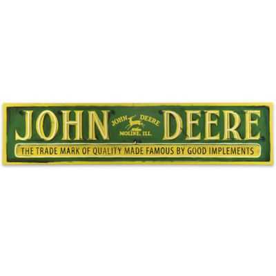 John Deere Painted Neon Wood Wall Decor, 72 in. x 16.5 in.