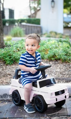 Image showing 6 th Best Ride On Cars Mercedes G-Wagon Push Car, White