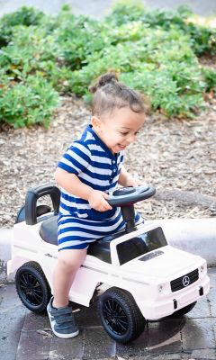 Image showing 7 th Best Ride On Cars Mercedes G-Wagon Push Car, White