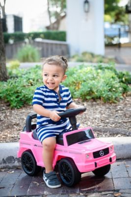 Image showing 7 th Best Ride On Cars Mercedes G-Wagon Push Car, Pink