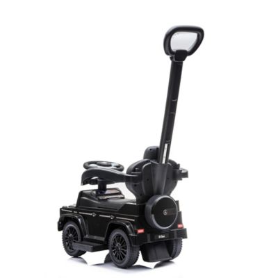 Image showing 7 th Best Ride On Cars Mercedes G-Wagon 3-in-1 Push Car, Ages 1.5-3, Black