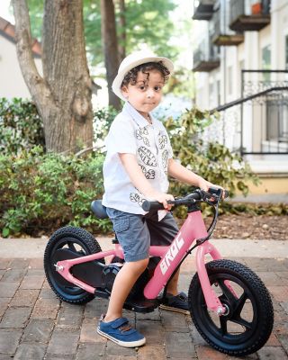 Image showing  Kids' 12 in. 2-Speed E-Bike, Pink