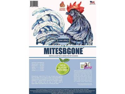 Image showing 5 th Pampered Chicken Mama MitesBGone Dust Bath and Coop Herbs for Pet Chickens, 10 oz.