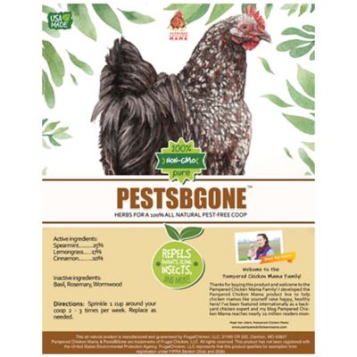 Image showing 6 th Pampered Chicken Mama PestsBgone Chicken Coop Herbs for Pet Chickens, 20 oz.