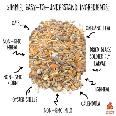 Image showing  16% Premium Layer Feed with Black Soldier Fly Larvae, Fishmeal and Herbs, 10 lb.
