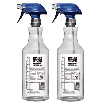 Harris 32 oz. Chemically Resistant Professional Empty Spray Bottles, 2-Pack
