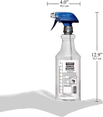 Image showing 6 th Harris 32 oz. Chemically Resistant Professional Empty Spray Bottles, 2-Pack