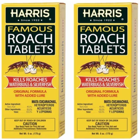 Harris 6 oz Famous tablets against cockroaches pack of 2 Animal & Rodent Bait