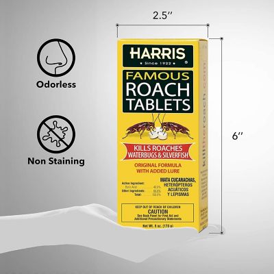 Image showing 6 th Harris 6 oz. Famous Roach Tablets, 2-Pack