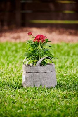 Image showing  2 gal. HDPE Fabric Grow Bags, Steel Grey, 3 pk.