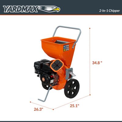 Image showing  3 in. Diameter 212cc Gas 2-in-1 Chipper