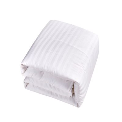Image showing  All-Season Cotton Damask Stripe Down Comforter