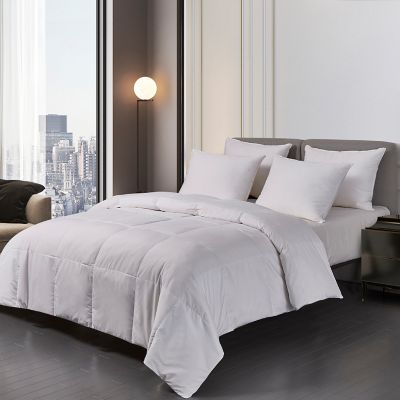 Blue Ridge Home Fashions All-Season Microfiber Natural Feather and Down Fiber Blend Comforter
