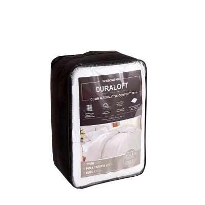 Image showing  Cotton Windowpane Duraloft Down Alternative Comforter, Extra Warmth