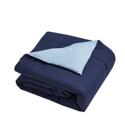 Blue Ridge Home Fashions All-Season Microfiber Color Reversible Down Alternative Comforter