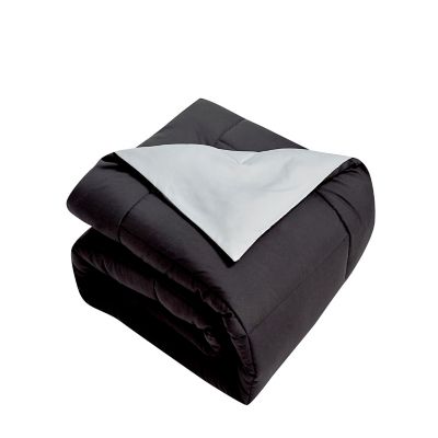 Blue Ridge Home Fashions All-Season Microfiber Color Reversible Down Alternative Comforter