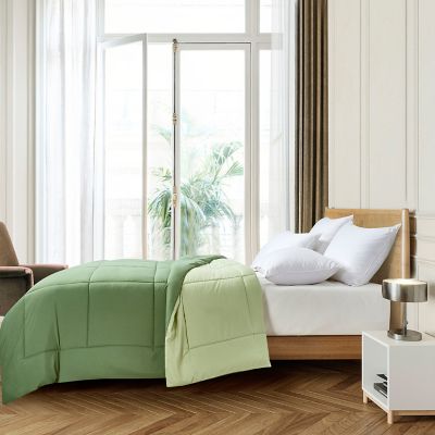 Image showing 1 th Blue Ridge Home Fashions All-Season Microfiber Color Reversible Down Alternative Comforter