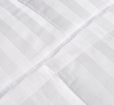 Image showing  All-Season Cotton Damask Stripe Down Alternative Comforter