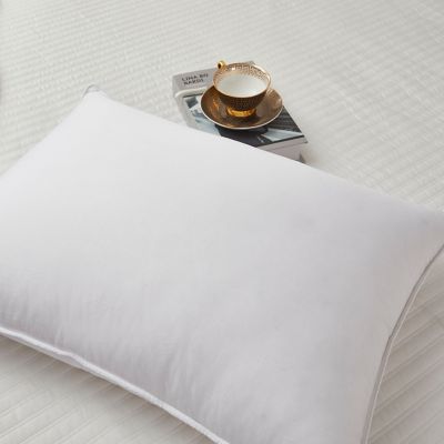 Image showing  Naples Sateen Cotton Down Pillow, Jumbo, Medium Firm, 700 Thread Count