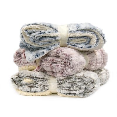 Image showing  Micromink and Sherpa Reversible Throw Blanket, 50 in. x 60 in.