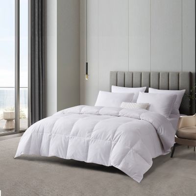 Image showing  All-Season Tencel and Cotton Blend Feather and Down Fiber Comforter