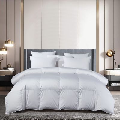 Beautyrest Sateen Cotton European Goose Down Comforter, All Seasons, 400 Thread Count