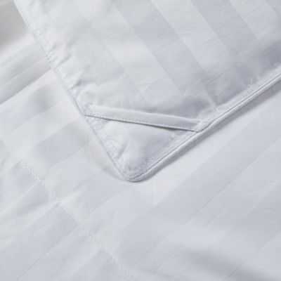 Image showing  All-Season Damask Stripe US Grown Cotton Hungarian Goose Down Comforter