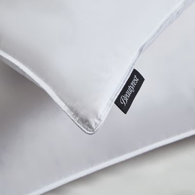 Image showing  Tencel and Cotton Blend Breathable RDS Down Pillow, Jumbo, Medium Firm