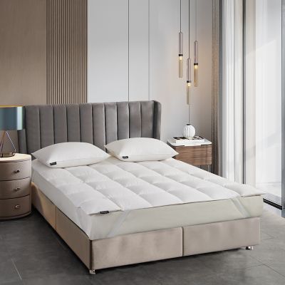 Image showing  Tencel and Cotton Blend Breathable RDS Down Mattress Topper