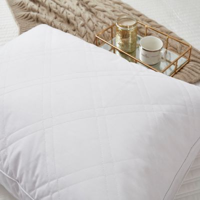 Image showing  Cambric Cotton Quilted 95/5 Goose Feather/Down Pillows, Jumbo, Medium Firm, 233 Thread Count, 2 pc.