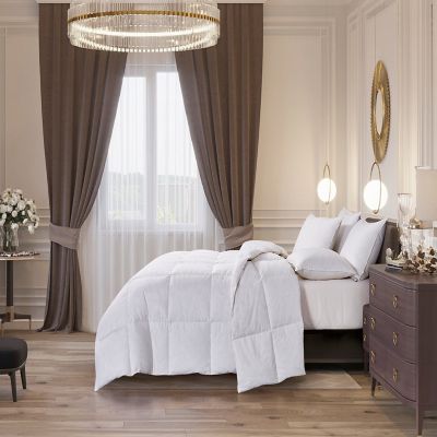 Image showing  Cotton Goose Feather and Down Comforter, All Seasons, 240 Thread Count
