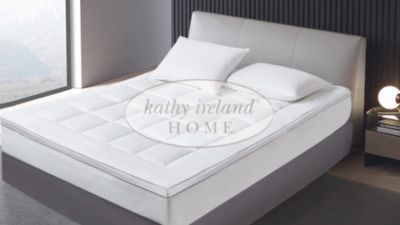 Image showing  233TC Polyester-Filled 2 in. Gusseted Mattress Topper