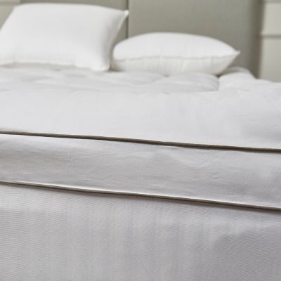 Image showing  233TC Polyester-Filled 2 in. Gusseted Mattress Topper