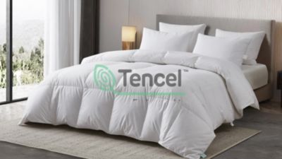Image showing  Tencel/Cotton Blend Hungarian Goose Down Comforter, All Seasons