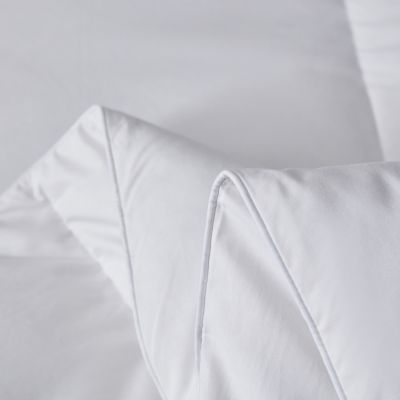 Image showing  Tencel/Cotton Blend Goose Feather and Down Fiber Comforter, All Seasons