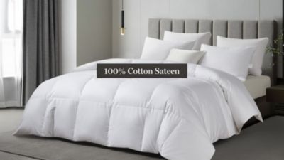 Image showing  Sateen Cotton RDS Down Comforter, Light Warmth