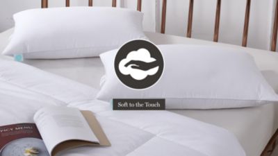 Image showing  Tencel/Cotton Blend Tencel-Around Feather and Down Pillows, Medium Firm, 2 pc.