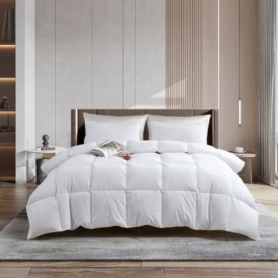 Blue Ridge Home Fashions Serta Tencel and Cotton Blend Feather and Down Comforter, All Seasons