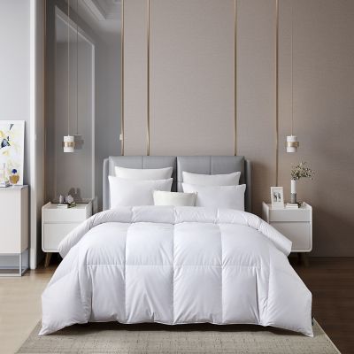 Blue Ridge Home Fashions All-Season Sateen Cotton European Goose Down Comforter