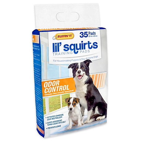 Ruffin' It Lil' Squirt Dog Training Pads, 35 ct.