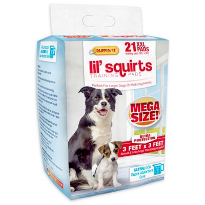 Ruffin' It Lil' Squirt Dog Training Pads, 21 ct.